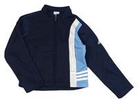 Tmaovmdoro-modro-biela športová prepínaci mikina zn. Adidas