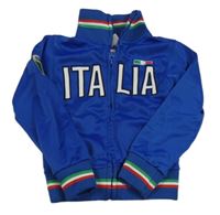 Modrá športová prepínaci mikina s nápisem - Itálie