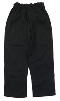 Černé lehké paper bag kalhoty 