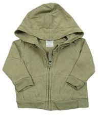 Khaki prepínaci mikina s kapucňou mamas&papas