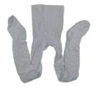 Bílé vzorované silnější silonky 