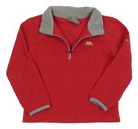 Malinová fleecová funkčná mikina s logom Trespass