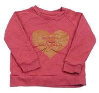 Ružová mikina so srdcem Primark