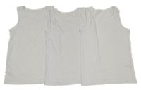 3x bílý nátělník George