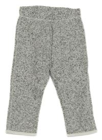 Šedé melírované pletené thermo tepláky H&M