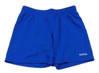 Zafírové športové kraťasy s logom kipsta