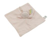 Nové - světlerůžový sametový usínáček s králíkem 