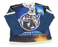 Nové - tmavomodré triko s robotem Ladybird