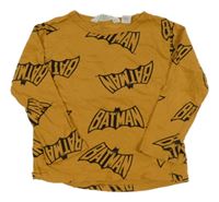 Okrové tričko s Batmanem H&M