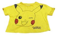 Žluté crop tričko s Pikachuem George