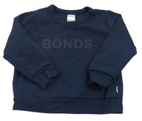 Tmavomodrá mikina s logom Bonds