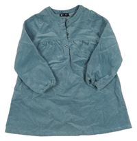 Modré menšestrové šaty