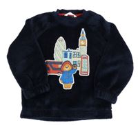 Tmavomodrá plyšová mikina s Paddintonem M&S