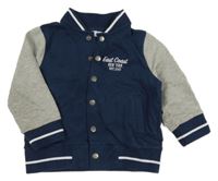 Tmavomodro-sivá baseballová mikina s nápisom V by Very