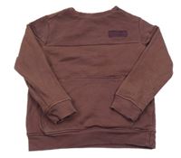 Mahagónovoá mikina s nášivkou George