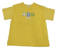 Žlté tričko so srdiečkami