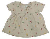 Béžová tunika s nanuky Alana 