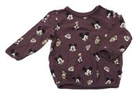 Mahagónovoá mikina s Mickeym a kamarády C&A