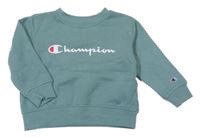 Zelená mikina s logom Champion