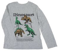 Šedé triko s diny H&M