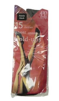 Nové - Dámské černé samodržící punčochy