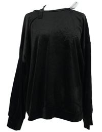 Dámská černá sametová mikina s hvězdičkami Beloved 