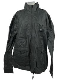 Pánská tmavošedá potažená nepromokavá bunda Bench 