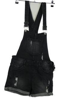 Dámské černé riflové laclové kraťasy s prošoupáním FB Sister 