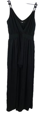 Dámský černý kraťasový overal s dlouhou sukní BikBok 