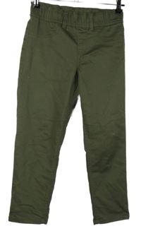 Dámske khaki capri tregíny Janina