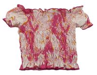Ružovo-biele žabičkové tričko River Island