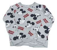 Sivá mikina s Mickey Mousem H&M