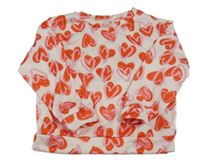 Biela mikina so srdiečkami Shein