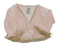 -Kockovaným svetloružové zamatové bolerko Ladybird vel.104-122