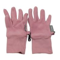 Světlerůžové fleecové rukavice 