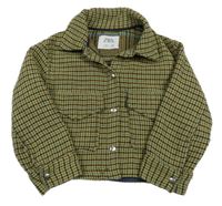 Modro-žlto-čierna pruhovaná tepláková bunda Zara