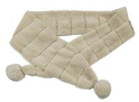 Béžová kožešinová šála 