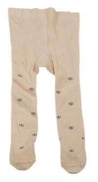 Svetloružové pančuchy s kvietkami H&M