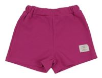 Fuchsiové kraťasy s nášivkou Shein