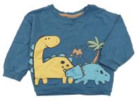 Modrá mikina s dinosaurom Ergee