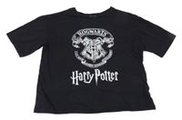 Černé crop tričko - Harry Potter
