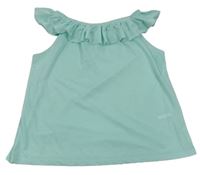 Pomněnkový top s volánem H&M