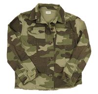 Kaki-hnedá army rifľová košeľa F&F