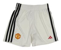Bílé sportovní fotbalové kraťasy - Manchester United Adidas