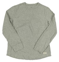 Sivé vzorované tričko s nášivkou GAP