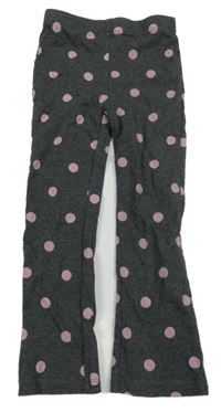 Tmavošedé puntíkaté flare kalhoty Lily & Dan