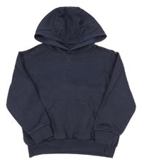 Tmavomodrošedá mikina s kapucí Adidas