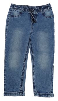 Modré jogger rifle Denim Co.