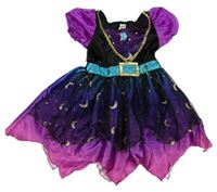 Kockovaným - Farebné saténové/plyšové šaty so sieťovinou