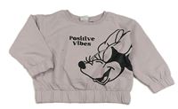 Svetloružová mikina s Minnií Disney